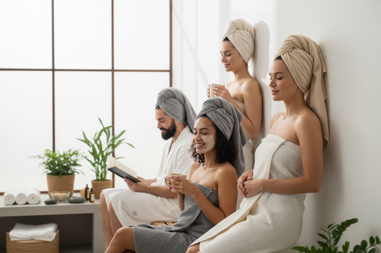 Absorbent hair towel wrap